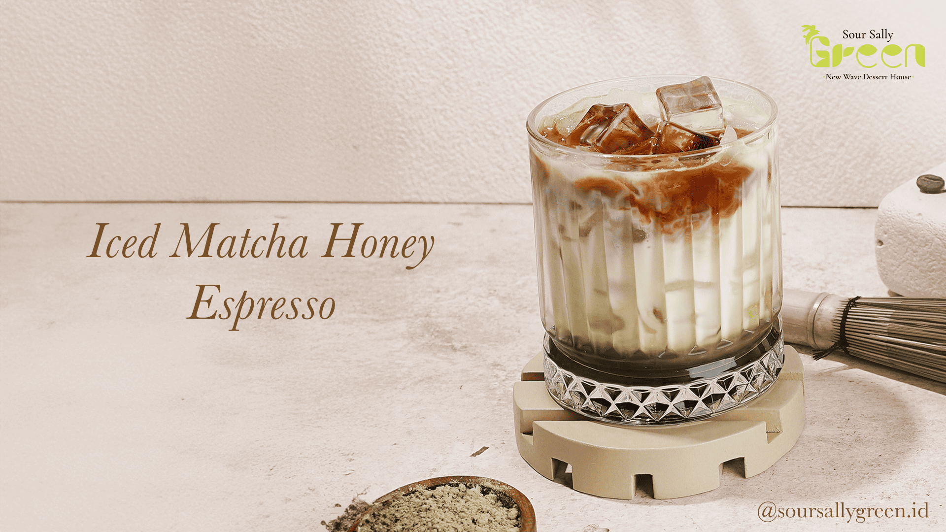 Iced Oat Matcha Honey Espresso